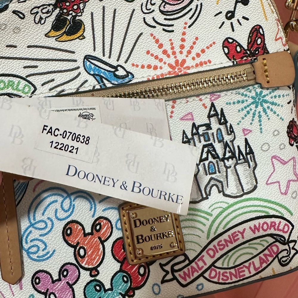 Dooney & Bourke Disney Colorful Print Crossbody Bag - Picture 3 of 8